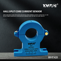 Sensor de Corriente de Efecto Hall de Núcleo Dividido YHDC HSTS21, Entrada 50A-600A, Salida Nominal 2.5V-0.625V, Fuente de Alimentación +5V, Precisión 1%, DC~25KHz