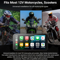 Écran de navigation sans fil pour moto Aoocci C9 Pro Max 6 pouces Full HD IPS 1080P avec double caméra et enregistreur Android Auto pour 5.0