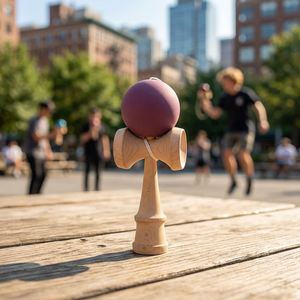 Kendama de Madera de Color Natural Personalizado, Bola de 6 cm, Juego de Habilidad Tradicional Japonés, Venta al por Mayor - Product Image 1