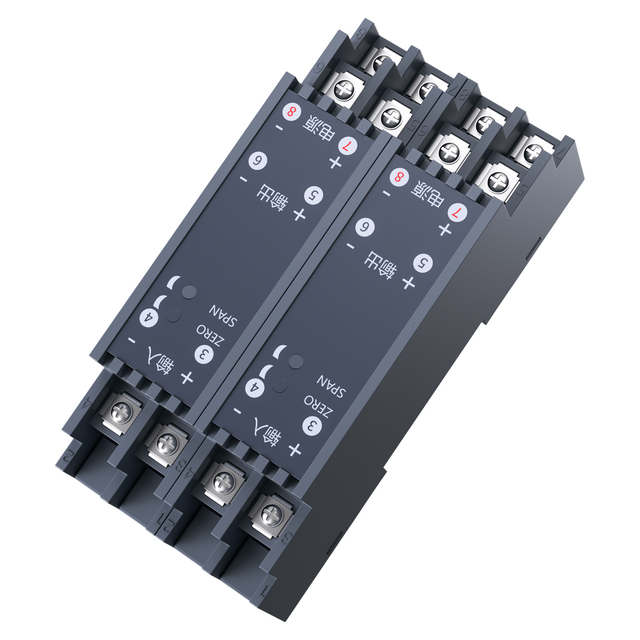 DC Signal Converter 4-20mA 0-10V 0.1%F.S. Accuracy 35mm DIN Rail Mount DC24V Supply Current Voltage Transducer