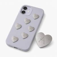 Autocollant de téléphone en métal gravé sur mesure, décoration de coque DIY, breloque de téléphone personnalisée, vente en gros, cadeau en vrac, autocollant magnétique pour téléphone