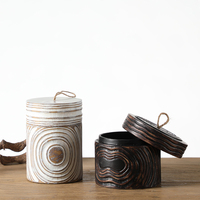 Pot à bonbons en résine avec couvercle, art de décorer la maison, conception unique de luxe, pots à bonbons blancs personnalisés, vente en gros, pièces