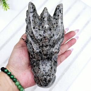 Yooperlite Testa di <span class=keywords><strong>Drago</strong></span> Intagliata, Totem Animale Reattivo, Rocce e Minerali - Product Image 4