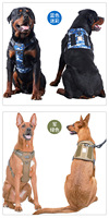 Kingtale-Harnais tendance en nylon sans traction pour chien de grande taille, facile à contrôler, pour l'entraînement et la marche.