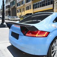 Applicable aux Audi TT TTS MK2 modifiées de 2008 à 2014, version GT Track, aileron arrière fixe en fibre de carbone