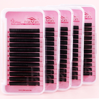 Plateaux de cils en cachemire professionnels en gros, marque privée, individuels, 0.03, 0.05, 0.07, 0.15, pour greffe de cils
