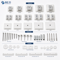 Accessoires pour membranes de toiture TPO commerciales : Base de support solaire photovoltaïque, joint d'étanchéité, capuchon de clou, vis, manchon
