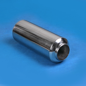 Résonateur d'échappement en acier inoxydable avec entrée de 2,5 pouces, corps surdimensionné, nouveau noyau en maille, haut débit, couple élevé, tuyau intermédiaire universel, silencieux - Product Image 3
