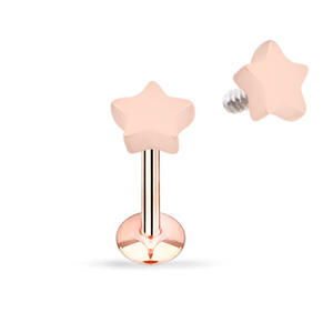 Venta al por mayor Custom Star Labret Stud Piercing Acero inoxidable Body Jewelry con <span class=keywords><strong>bonitos</strong></span> anillos de labios para Piercings de labios y cuerpo - Product Image 4