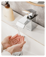 Offre Spéciale salle de bain Chrome lavabo robinet bain mélangeur cascade évier robinet