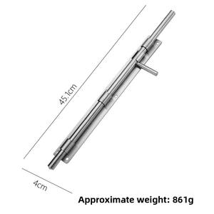Verrou au <span class=keywords><strong>sol</strong></span> épaissi de porte de fer d'acier inoxydable solide avec les serrures supérieures et inférieures pour des hôtels fenêtres clôtures et portes - Product Image 6