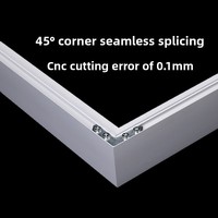 Profilé en aluminium pour cadre de caisson lumineux SEG, affichage en tissu tendu, taille personnalisée