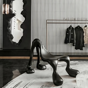 Chaise de loisirs abstraite créative en PRF-pour salon, hôtel, extérieur | Banc à chaussures d'entrée - Product Image 2