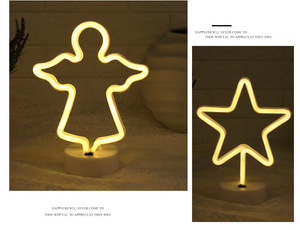 ไฟตกแต่งวันหยุดแบบยืดหยุ่น PVC LED ไฟกลางคืน ใช้พลังงานจากแบตเตอรี่ USB ลายแมวน่ารัก ไฟ LED ตกแต่งภูมิทัศน์สำหรับคริสต์มาส - Product Image 4