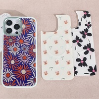 Coque de téléphone à panneau arrière magnétique remplaçable pour iphone 17 / 17pro/17promax/17air avec la fleur de soleil verticale de dorure