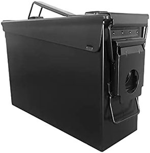 Hộp đựng dụng cụ bằng kim loại chắc chắn, chống thấm nước, loại nặng, cỡ 50 Cal M2A1, có thể đựng đạn, hộp đạn với nắp có thể tháo rời - Product Image 3