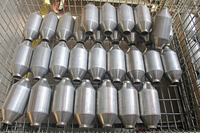 Convertisseur catalytique à trois voies Euro 5 / Euro 6, filtre à particules, substrat céramique en nid d'abeille, utilisé pour les convertisseurs catalytiques de voitures