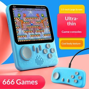 New Ultra-thin Wireless G7 Game Console <strong>PSP</strong> Children's Macaron Nostalgic 666 Handheld HD Color Display RPG Role-Playing FC - Product Image 4