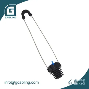 Gcabling Fiber optic cable tension wire clip diecasting al anchoring clamp tension clamp