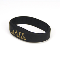 Bracelet intelligent RFID en silicone WaterPark 1K, étanche, bande NFC classique avec mini-étiquette pour hôtel et paiement, fréquence 125 kHz