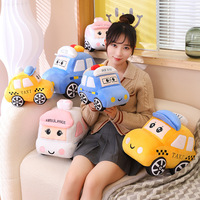 Voiture personnalisée en peluche poupée super douce broderie confortable bus chariot jouet enfants anniversaire rempli PP coton