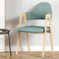 Chaise de salle à manger nordique de luxe en forme de A, avec dossier et accoudoirs, en acier, pour salon de thé, salon de beauté et manucure