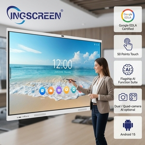 Tableau interactif commercial INGSCREEN 50 points tactiles Android 15 Tableau blanc intelligent avec <span class=keywords><strong>PC</strong></span> <span class=keywords><strong>OPS</strong></span> pour la collaboration en bureau intelligent - Product Image 1