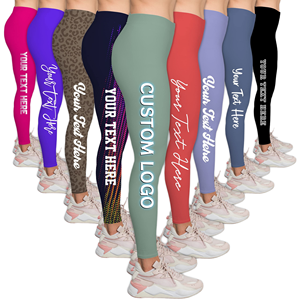 Leggings de yoga pour femmes, mi-longueur, fermeture à cordon, imprimé, écologiques, respirants, pantalons de fitness en gros, entraînement en salle de sport, course à pied, sport - Product Image 1