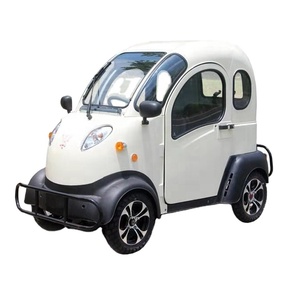 Scooter électrique de mobilité berline certifié CE/<span class=keywords><strong>TUV</strong></span>, cabine fermée, propulsion arrière, 50 kW, automatique, intérieur en cuir foncé pour les personnes âgées et les personnes handicapées - Product Image 1