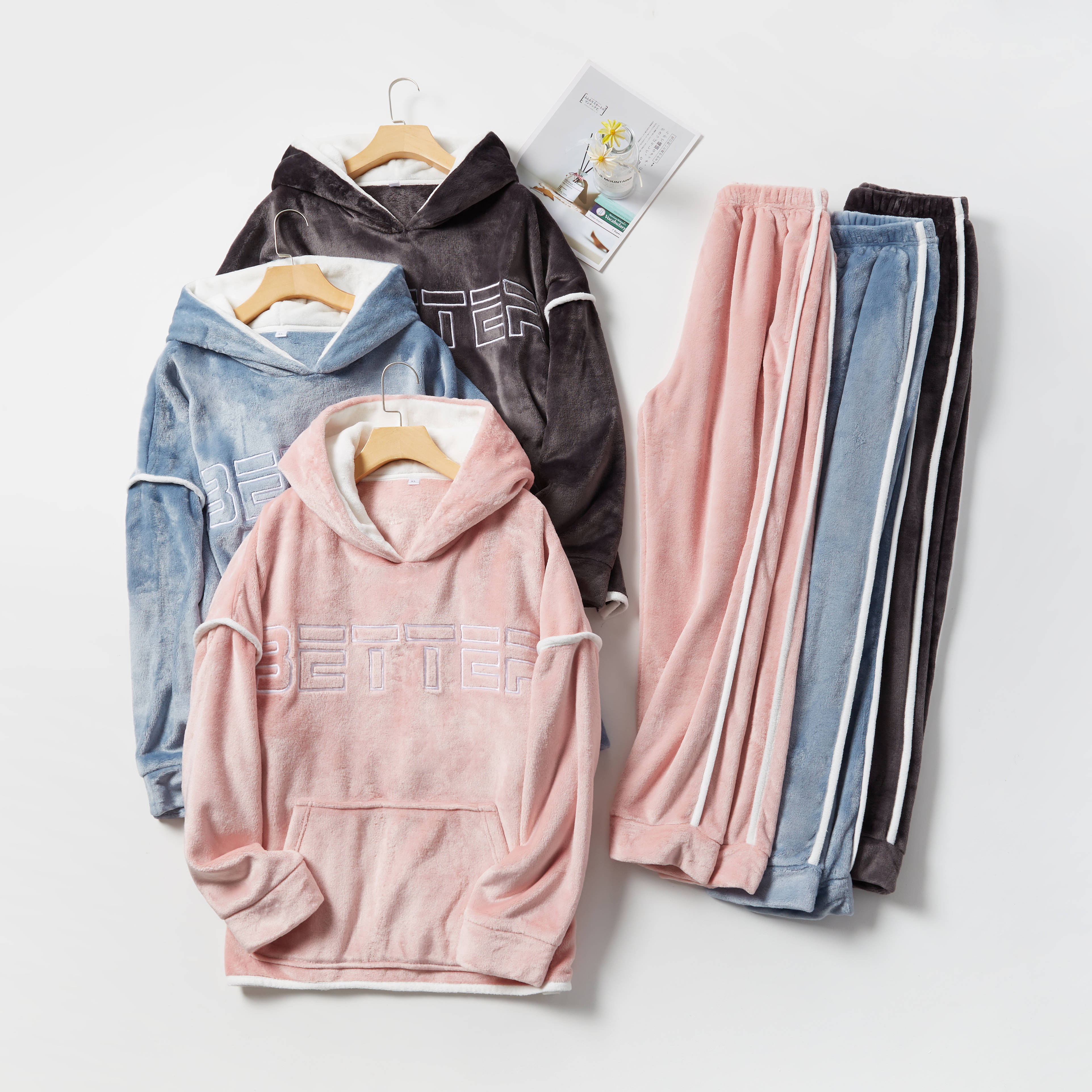 Зимняя Фланелевая пижама большого размера, свободный банный халат для пар, теплая утепленная Пижама на заказ