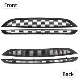 Pour 02-06 <span class=keywords><strong>Mini</strong></span> One & Cooper S R50 R52 <span class=keywords><strong>R53</strong></span> Grille de <span class=keywords><strong>calandre</strong></span> en maille noire brillante avant - Product Image 2