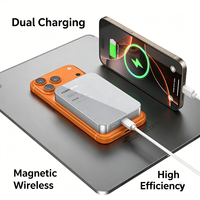 Batterie externe sans fil ultra-mince 5000 mAh, charge rapide PD 20W, batteries externes magnétiques 10000 mAh