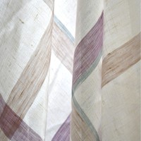 Tissu en lin pur tissé brocart teint en fil à carreaux 139 g/m² léger résistant à l'abrasion, palette de violettes dégradées pour hommes