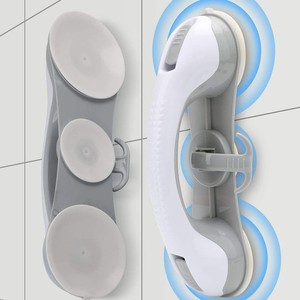 AkH Poignée de sécurité pour salle de bain 28,5 cm x 8,9 cm avec ventouse haute adhérence pour porte en verre, utilisation par les personnes âgées - Product Image 3
