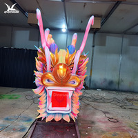 2025 Neuartiges Design, Hochwertiger Großer Traditioneller Chinesischer Drachenkopf aus Seidenlaternen für Festdekorationen, Laternen-Shows und Ausstellungen