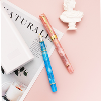 Stylo plume de luxe Y622, nouvelle arrivée, en platine et or, avec clip en forme de flèche, pointes fines, en métal, pour la calligraphie et l'écriture