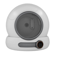 Bac à litière intelligent transfrontalier pour chat, entièrement fermé, extra-large, toilette pour chat entièrement automatique avec double système d'élimination des odeurs et désodorisant