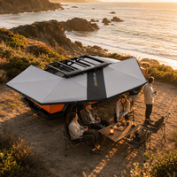 ADA OVERLAND Auvent autoportant 270 degrés imperméable avec éclairage LED pour camion, SUV, camping en plein air