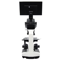 Hot Selling Digital Biological Binocular/Trinocular Electron Microscope LCD Screen 4K Camera Resolution LED Illumination for