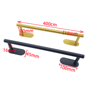 Suporte para Toalhas de Banheiro em Aço Inoxidável Sem Perfuração, Suporte para Toalhas de Hotel, Prateleira de Armazenamento Montada na Parede - Product Image 3