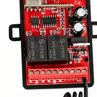 JUHUI JH-KIT01 Penerima Pengontrol RF Nirkabel 433.92MHz DC12V Modul Relay Plastik 2-Kanal Tahan Air Kontrol Kode Bergulir
