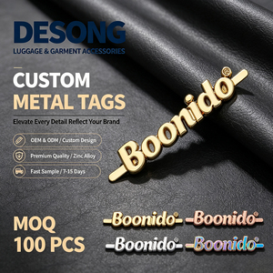 Etiqueta Metálica Grabada en Blanco, Bronce Pulido para Jeans y Mezclilla, Envío Rápido, en Stock, Muestra Disponible y Personalizable - Product Image 1