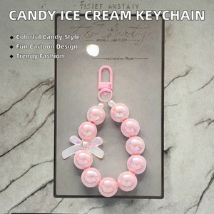 Llavero de Acrílico con Cuentas de Colores Estilo Caricatura, para Bolsos, Accesorios, Material Plástico, Venta al Por Mayor - Product Image 2