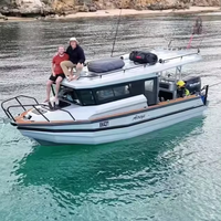 Bateaux de pêche de haute qualité Gospel Boats Offshore 25 pieds (7,5 m) avec coque en aluminium et cabine, à vendre en Chine
