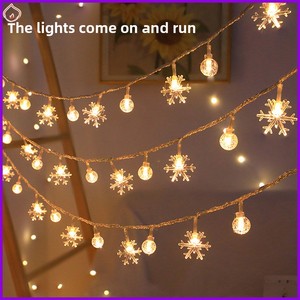 Guirnalda <span class=keywords><strong>de</strong></span> Luces Solares <span class=keywords><strong>de</strong></span> PVC <span class=keywords><strong>de</strong></span> 3m, Luces LED Decorativas para Exteriores, Camping, Navidad, Ambiente Festivo, Luces <span class=keywords><strong>de</strong></span> <span class=keywords><strong>Hadas</strong></span> Estrelladas, Año Nuevo - Product Image 1
