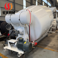 Citerne de mélange de ciment portable montée sur camion, 3m3 de volume, à entraînement hydraulique, haute efficacité de mélange