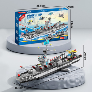 Set de Construcción de Portaaviones 9166, 727 Piezas, Juguete Educativo de Buque de Guerra para Edades de 8 a 13 Años - Product Image 4