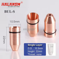 Halansm Baru Berkualitas Tinggi Diameter 10.5. Pemotong Serat Optik dengan Nozel Lapis Ganda/Tunggal, Kepala Pengelasan Laser Bullet, Tabung Laser CO2 1064nm Panjang
