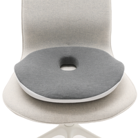 Coussin de siège ergonomique breveté en mousse à mémoire de forme extra-dense, antidérapant, lavable et personnalisable, avec soutien lombaire multi-zones ferme