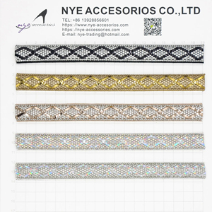 Rhinestone EVA Ống dải cho quần áo phụ kiện Rhinestone dây phụ kiện tinh thể Rhinestone - Product Image 1